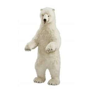 Life-size and realistic plush animals.  0241 - POLAR BEAR UP ON 2FEET