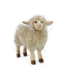 Life-size and realistic plush animals.  3450 - SHEEP MAMA WHITE 14''