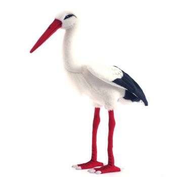 Life-size and realistic plush animals.  3514 - STORK - ADULT 17.8''