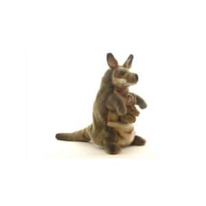 Life-size and realistic plush animals.  4026 - KANGAROO PUPPET 11.3"H