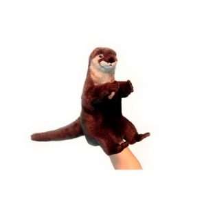 Life-size and realistic plush animals.  4031 - OTTER PUPPET 11"H