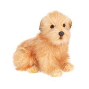 Life-size and realistic plush animals.  4126 - TERRIER PUP 9''