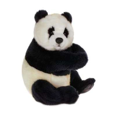 Life-size and realistic plush animals.  4184 - PANDA CUB MEDIUM 10''