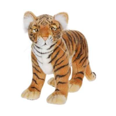 Life-size and realistic plush animals.  4264 - TIGER CUB MED STND/SEATED 12''