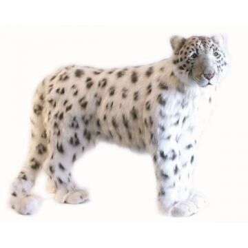 Life-size and realistic plush animals.  4282 - SNOW LEOPARD STANDNG49''L
