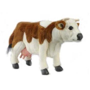 Life-size and realistic plush animals.  4621 - COW