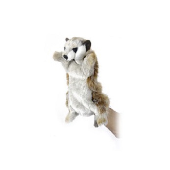 Life-size and realistic plush animals.  4721 - MEERKAT PUPPET 11''