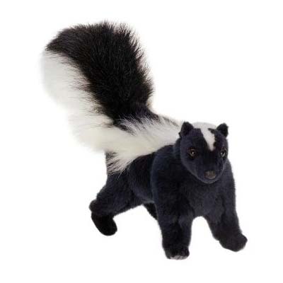 Life-size and realistic plush animals.  4730 - SKUNK