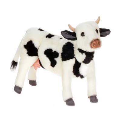Life-size and realistic plush animals.  4775 - COW