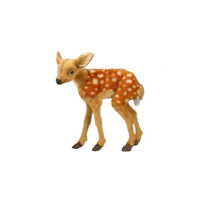 Life-size and realistic plush animals.  4938 - BAMBI KID 15.5''H