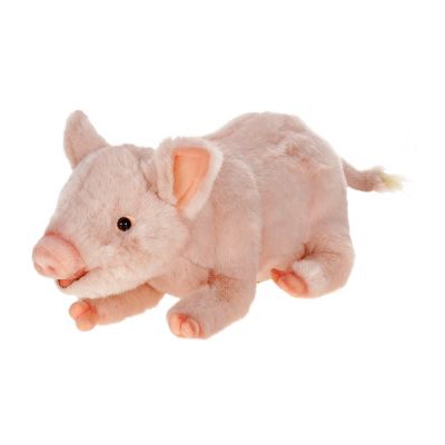 Life-size and realistic plush animals.  4944 - PIG PENELOPE 11''L