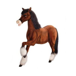 Life-size and realistic plush animals.  5094 - CLYDESDALE PRANCING 62"L X 54''H