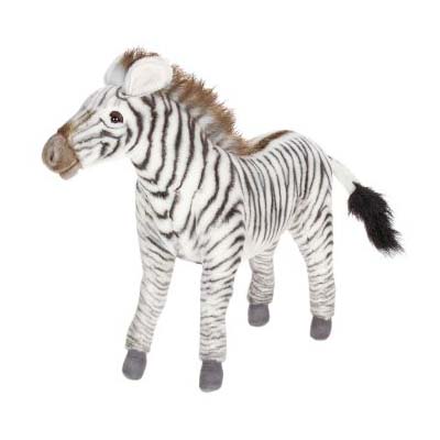 Life-size and realistic plush animals.  5153 - GREVY'S ZEBRA MED 14''