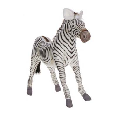 Life-size and realistic plush animals.  5184 - GREVY'S ZEBRA LG 26''L