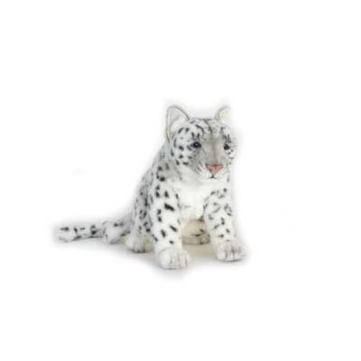 Life-size and realistic plush animals.  5318 - SNOW LEOPARD 15''L