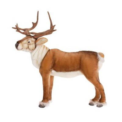 Life-size and realistic plush animals.  5373 - NORDIC DEER 24'' L