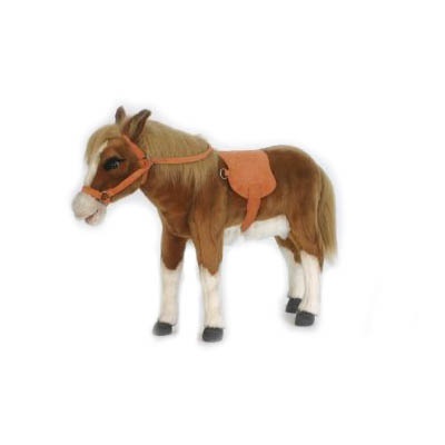 Life-size and realistic plush animals.  5444 - PONY 28''L (RIDE ON)