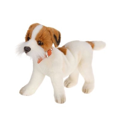 Life-size and realistic plush animals.  5901 - JACK RUSSEL TERRIER 12''L