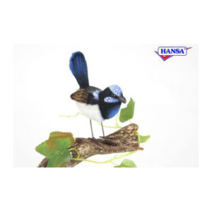 Life-size and realistic plush animals.  6035 - BLUE WREN BIRD 3''