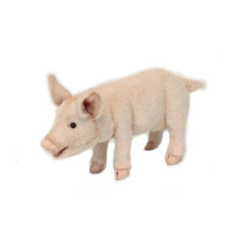 Life-size and realistic plush animals.  6290 - PIGLET STANDING 13''L