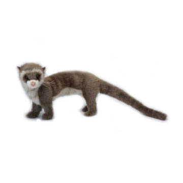 Life-size and realistic plush animals.  6310 - FERRET ALL 4'S BROWN 22.5''L