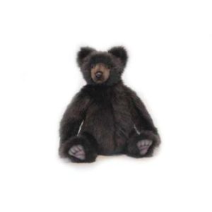 Life-size and realistic plush animals.  6370 - TEDDY RICHIE BROWN 18''H