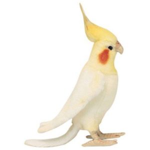 Life-size and realistic plush animals.  6457 - COCKATIEL 9.4"H