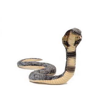 Life-size and realistic plush animals.  6472 - COBRA   34" Curled