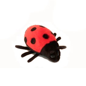 Life-size and realistic plush animals.  6547 - LADY BUG (Red)   6.7"L