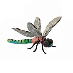 Life-size and realistic plush animals.  6566 - DRAGONFLY  13.4"L