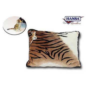 Life-size and realistic plush animals.  6874 - TIGER PILLOW 30''L