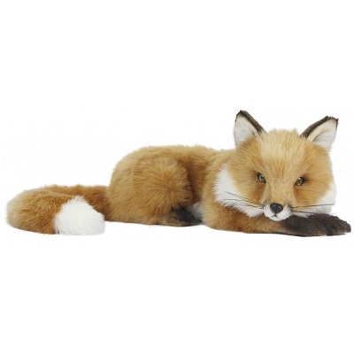 Life-size and realistic plush animals.  6990 - FOX FLOPPY 21"L
