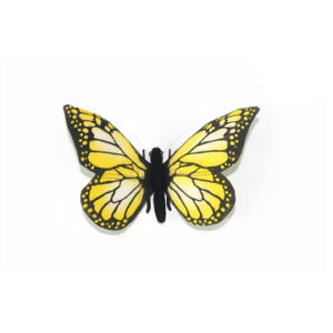 Life-size and realistic plush animals.  7101 - YELLOW BUTTERFLY 5.5"W