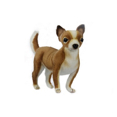 Life-size and realistic plush animals.  7458 - CHIHUAHUA 9.5"L