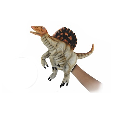 Life-size and realistic plush animals.  7751 - SPINOSAURUS PUPPET 16"L
