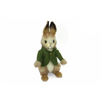 Life-size and realistic plush animals.  7832 - BUNNY BOY 11"H