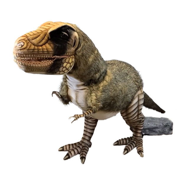 Life-size and realistic plush animals.  0823 - T-REX MOVING 126"L X 63"H